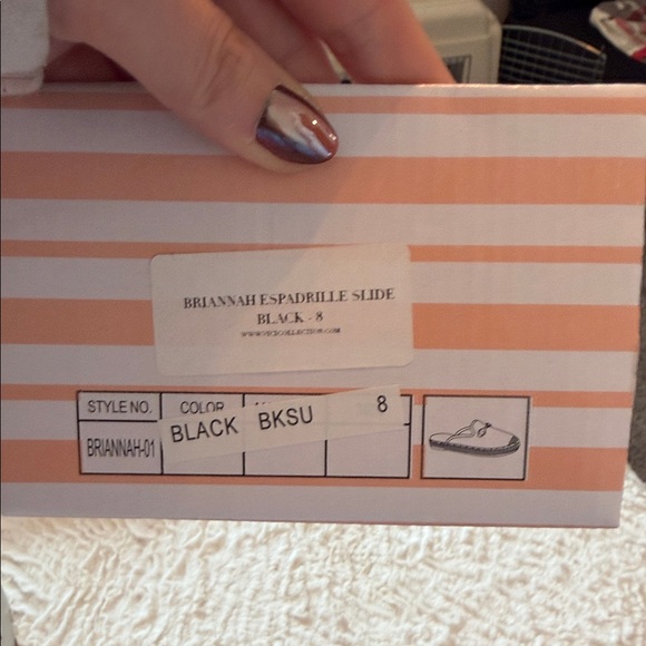 Wild Diva Black Suede Mules with Gold Accent - Picture 5 of 5